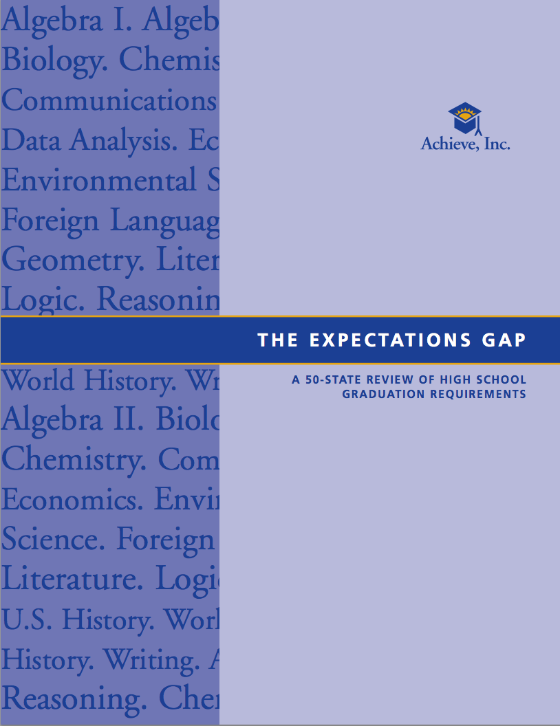 The Expectations Gap: A 50-State Review of High School Graduation Requirements